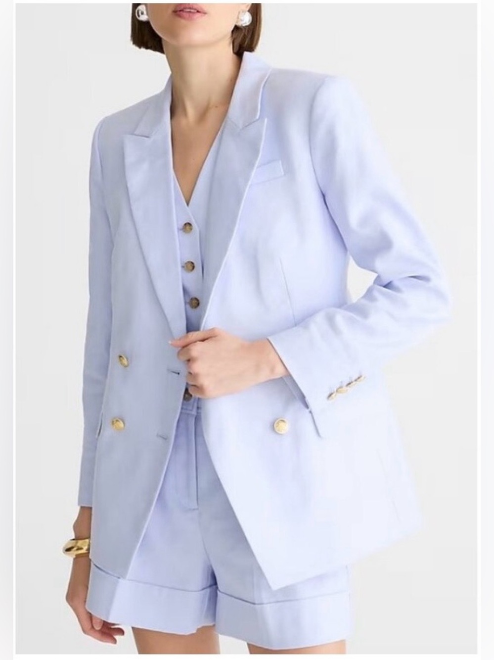 J. CREW Greta blazer in stretch linen blend NWT , sz : 12
